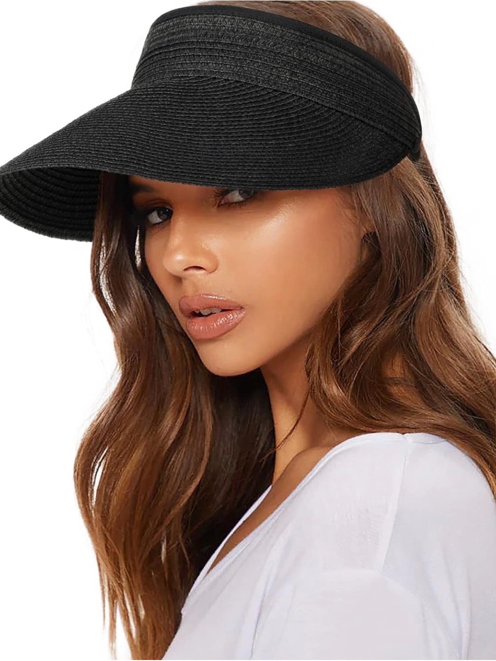 NIB/ NWT Woman’s Black Adjustable Sun Visor
